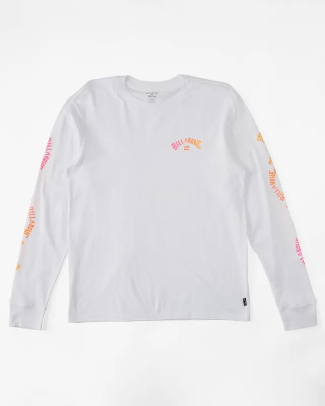 Boys Snaking Arches Long Sleeve T-Shirt - White sold by Billabong