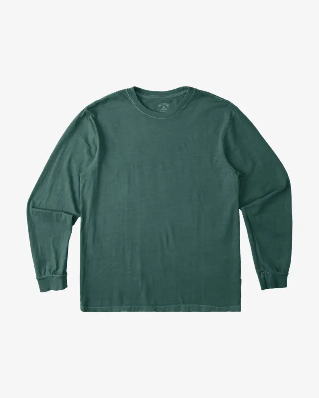Essential Wave Washed Long Sleeve T-Shirt - Dark Forest sold by Billabong