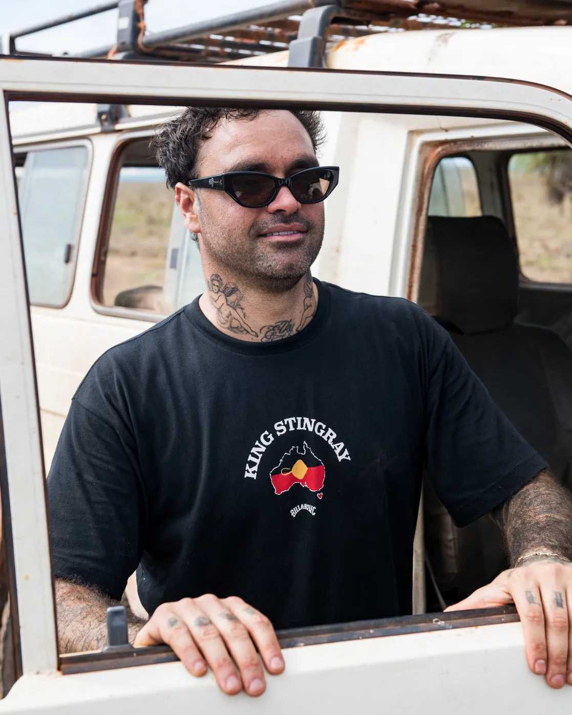 King Stringray Australia T-Shirt - Black sold by Billabong