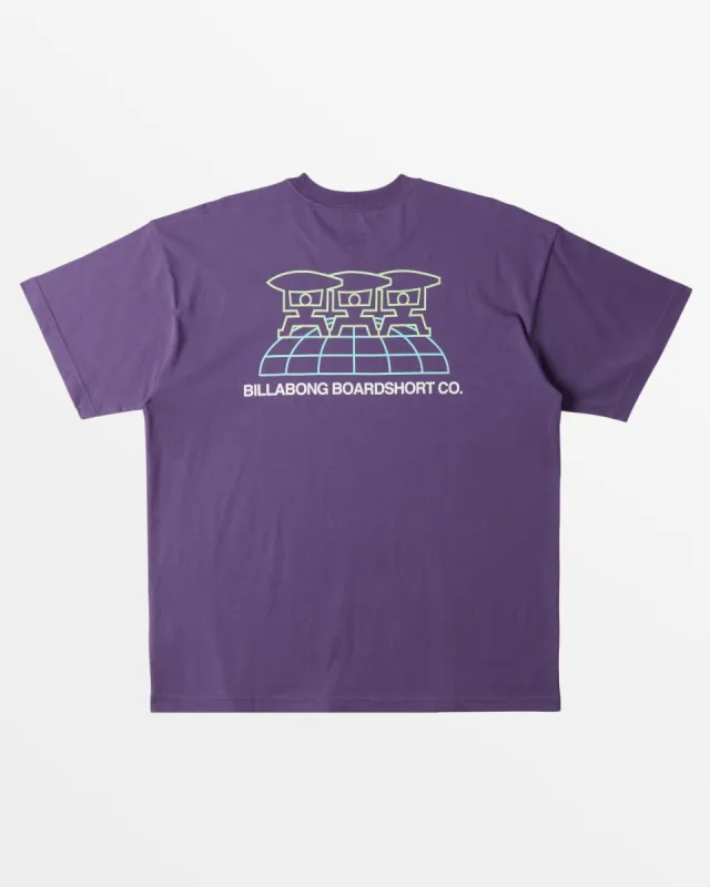 Worldwide OG T-Shirt - Deep Plum made by Billabong