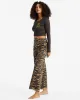 Free Fall Print Wide Leg Pants - Cosmic Khaki sold by Billabong