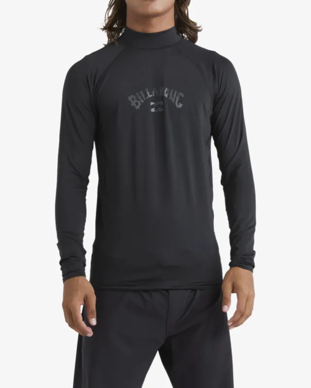 Arch Wave Performance Fit Long Sleeve Surf Tee - Black sold by Billabong