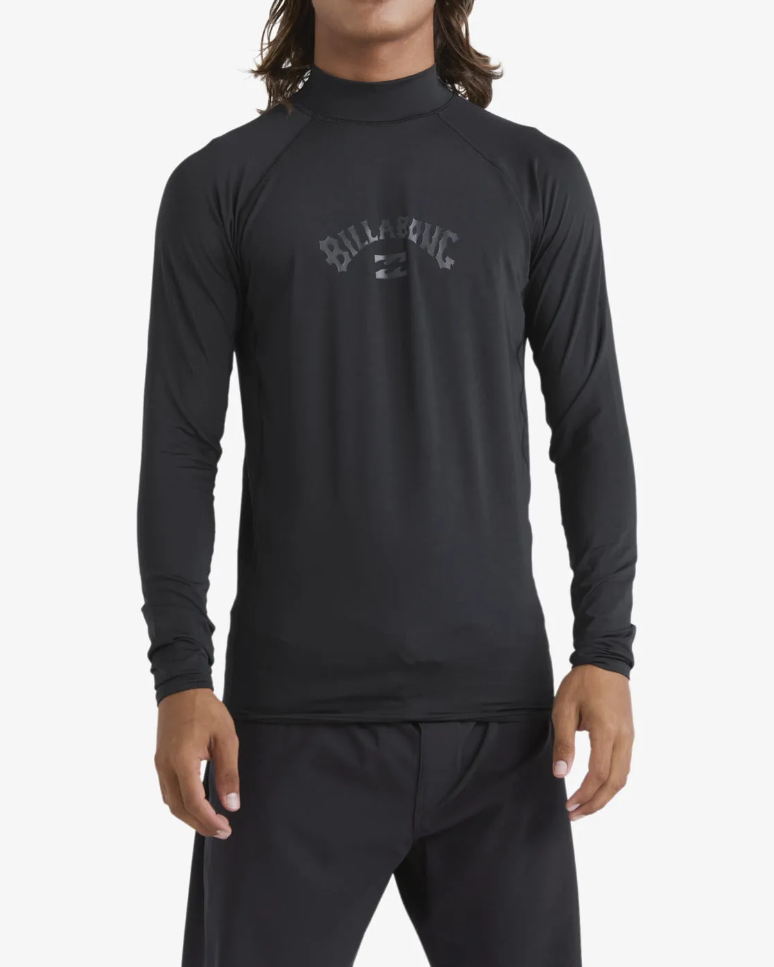 Arch Wave Performance Fit Long Sleeve Surf Tee - Black sold by Billabong