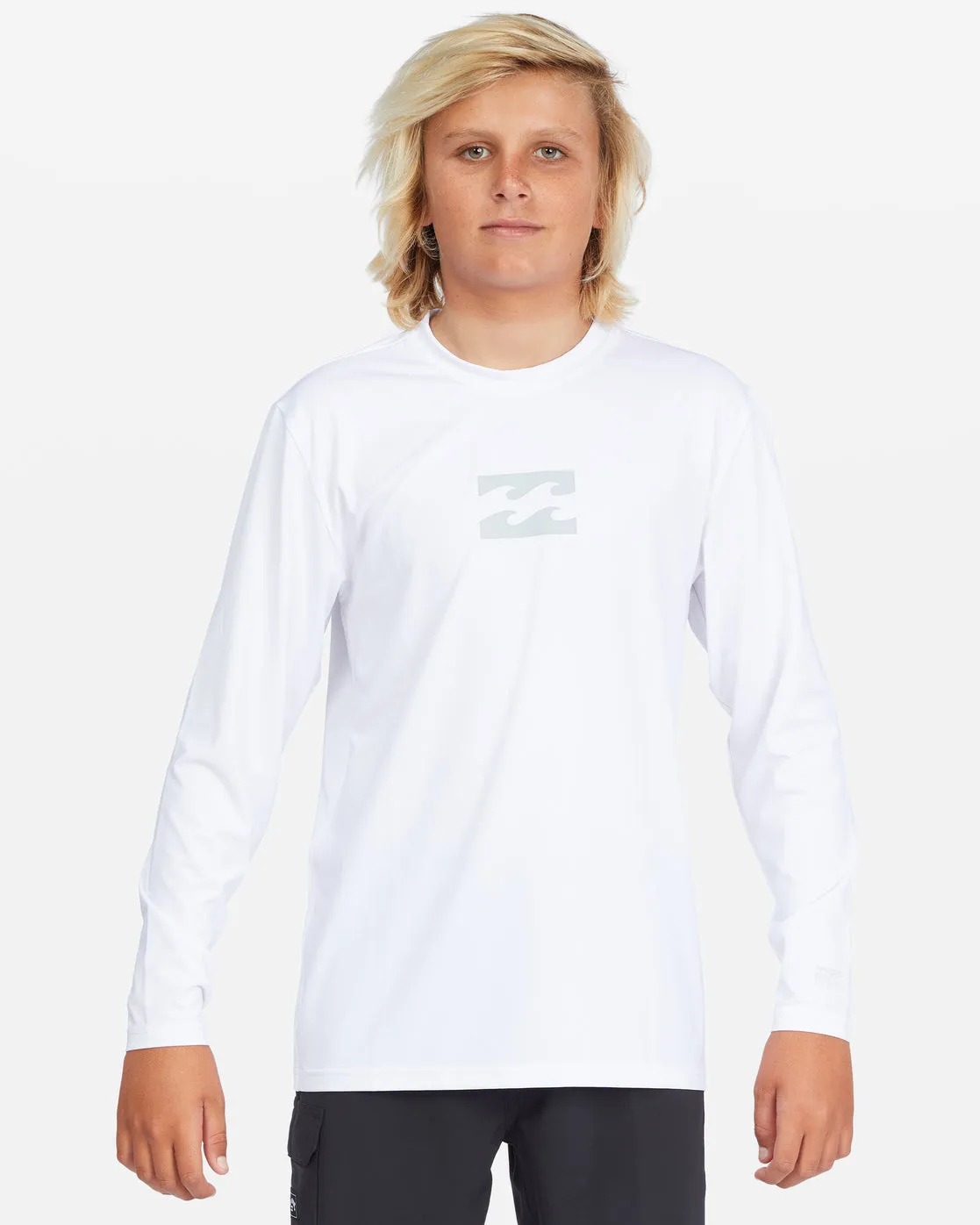 Boys All Day Wave Loose Fit Long Sleeve Surf Tee - White sold by Billabong product image thumbnail 2