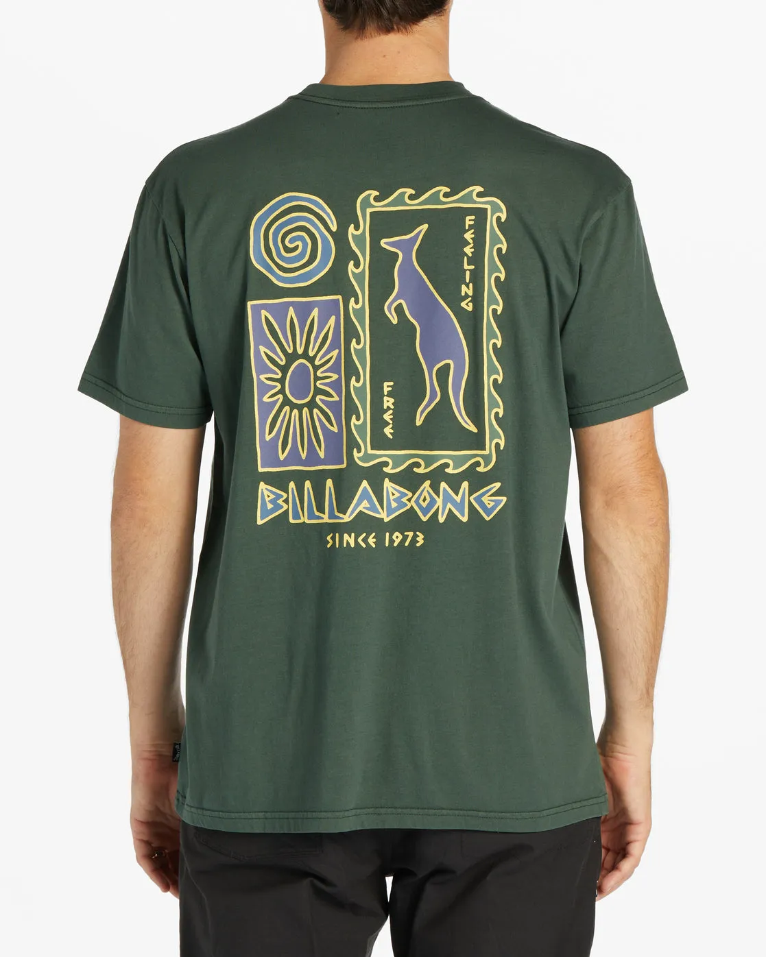 Austral Short Sleeve Wave Washed T-Shirt - Dark Forest sold by Billabong product image thumbnail 3