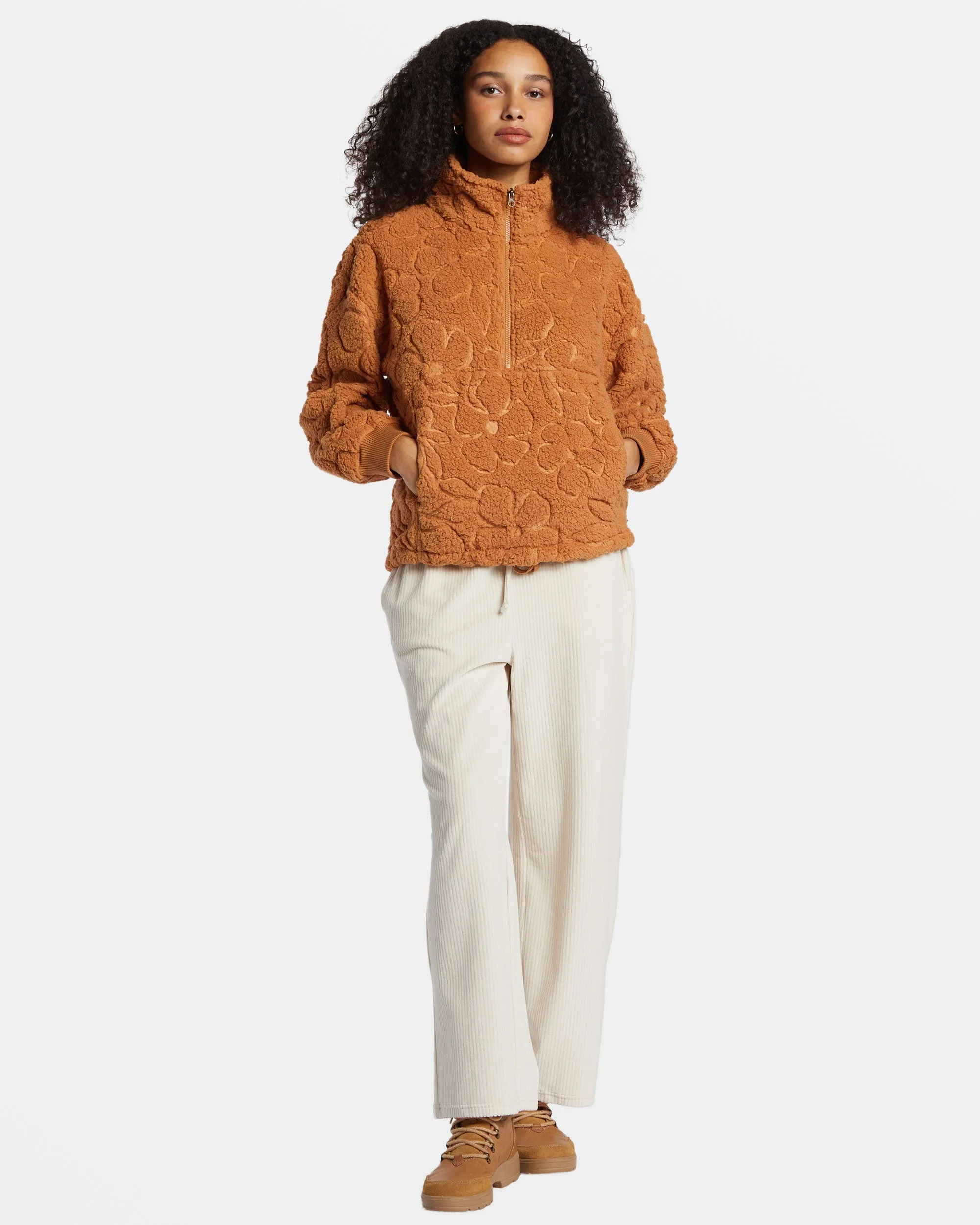 Time Off Half-Zip Fleece Pullover - Sandalwood sold by Billabong product image thumbnail 4