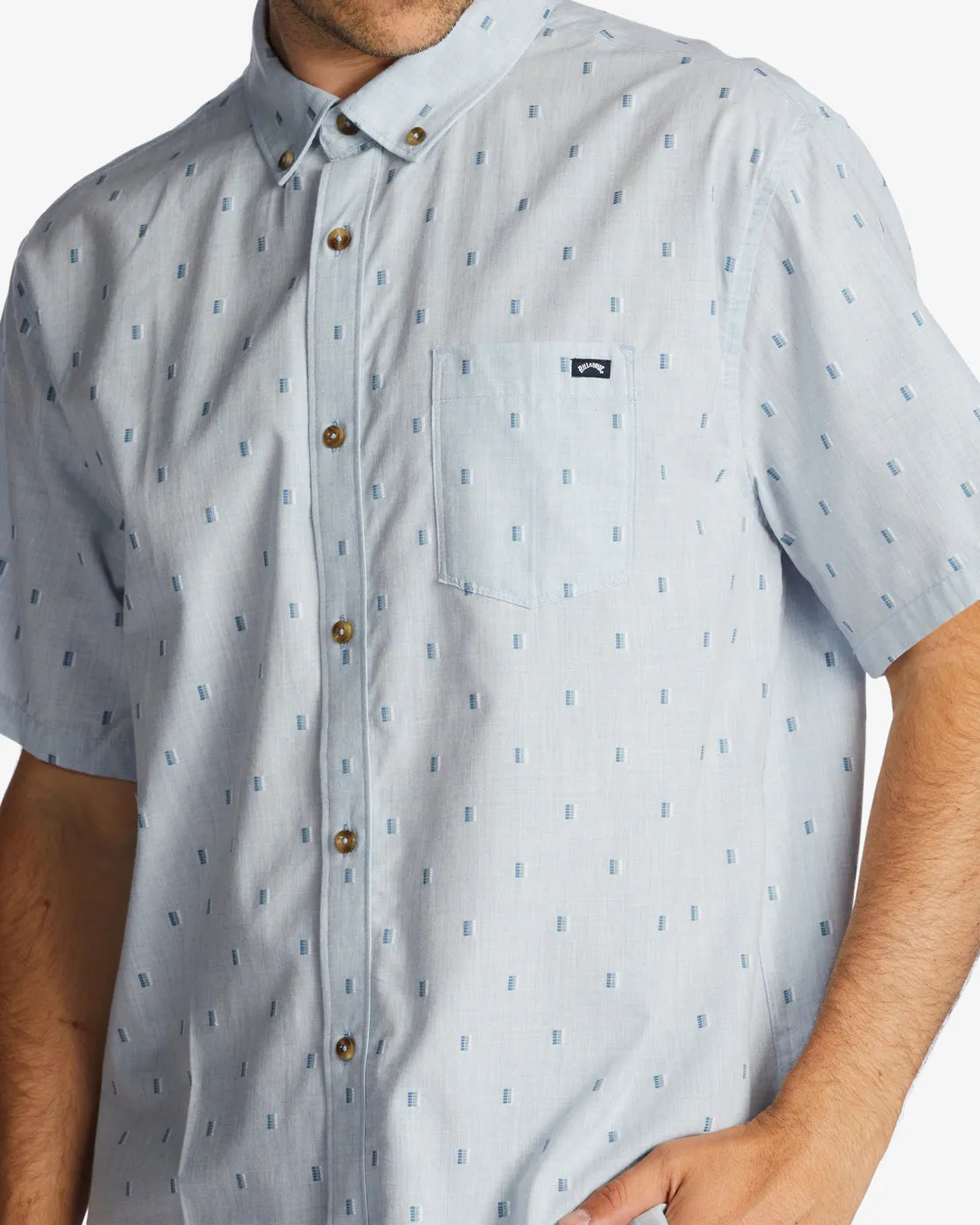 All Day Jacquard Short Sleeve Shirt - Blue Haze sold by Billabong product image thumbnail 4