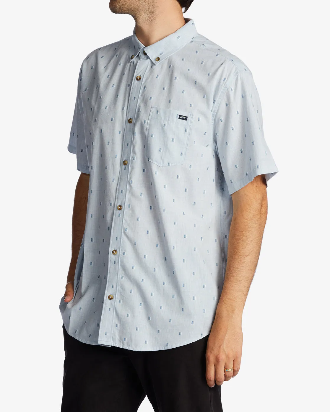 All Day Jacquard Short Sleeve Shirt - Blue Haze sold by Billabong product image thumbnail 2
