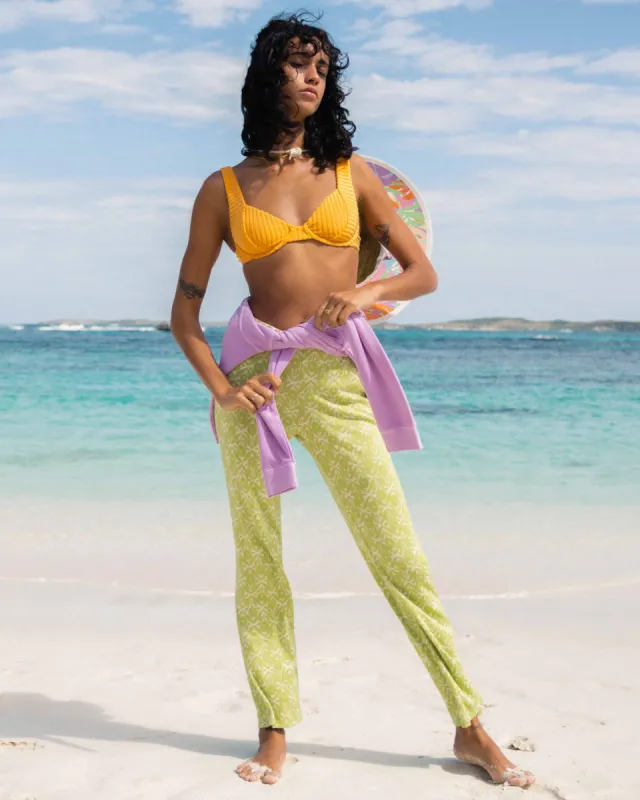 Better Together Ankle Bootcut Knit Pants - Moss Meadow sold by Billabong