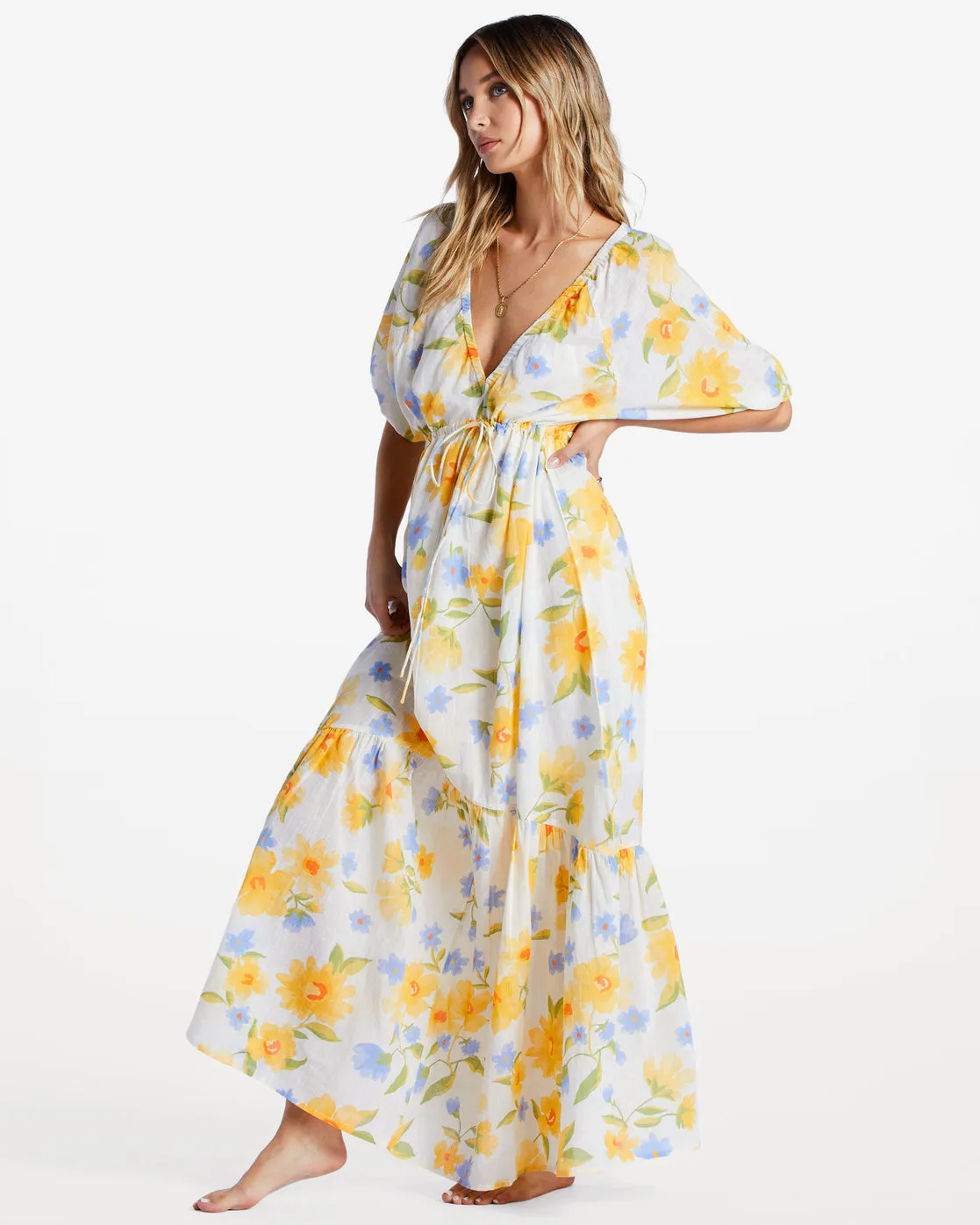 Lost In Love Maxi Dress - Salt Crystal sold by Billabong product image thumbnail 3