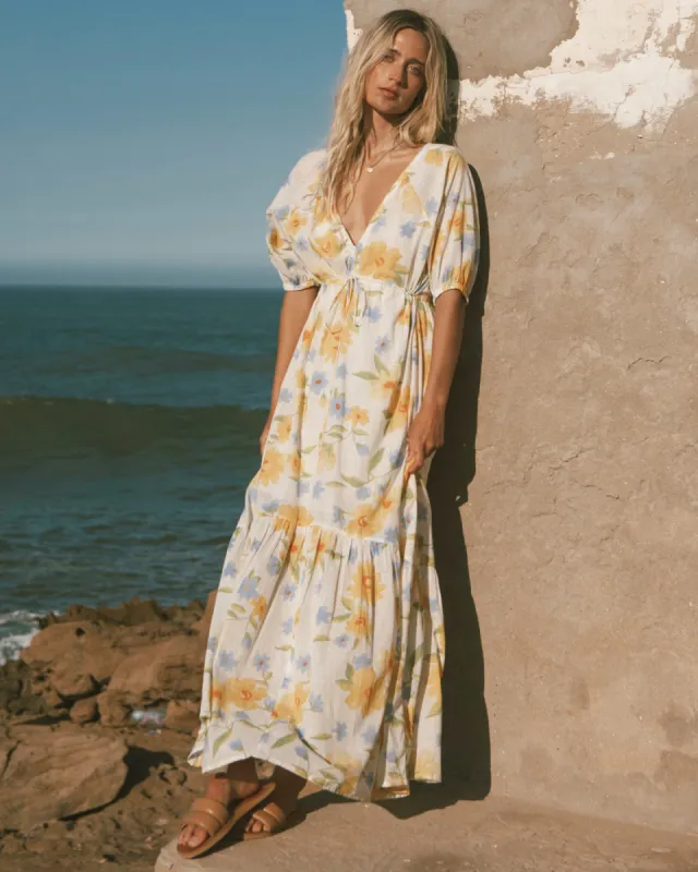 Lost In Love Maxi Dress - Salt Crystal sold by Billabong