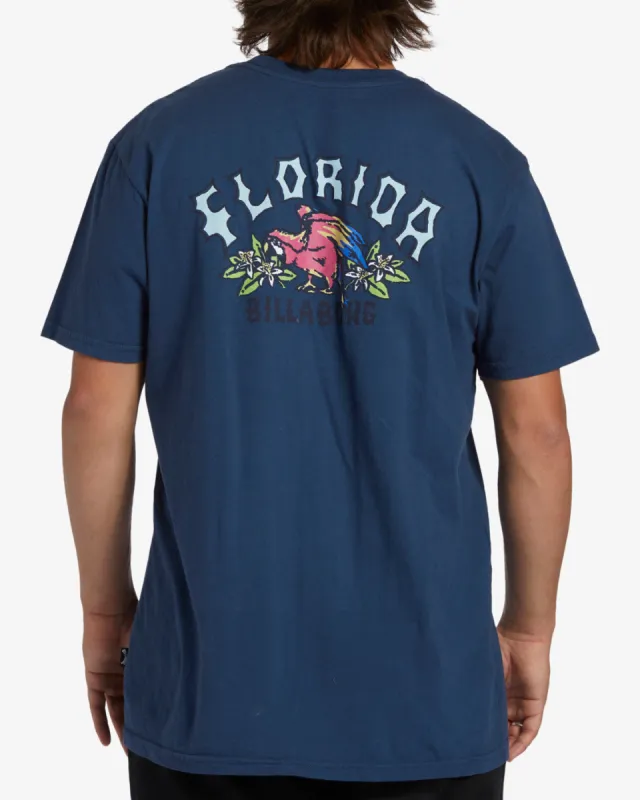 Arch Florida T-Shirt - Slate Blue sold by Billabong