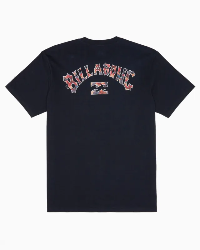 Boys 2-7 Arch Fill Short Sleeve T-Shirt - Navy sold by Billabong