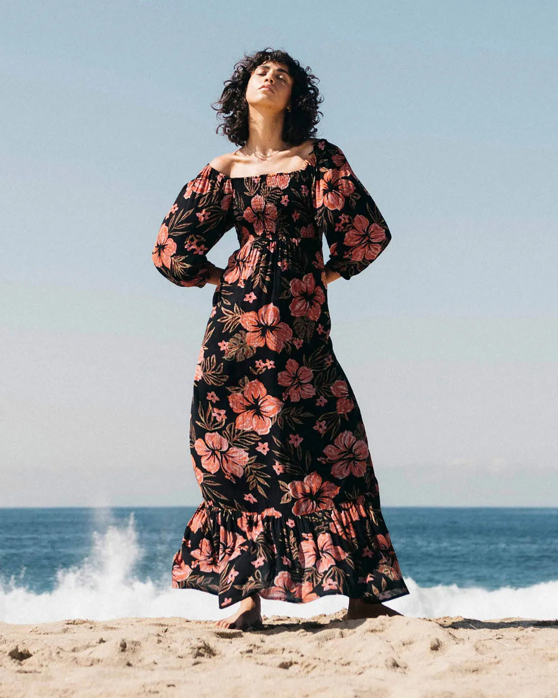 Full Bloom Dress - Black Sands sold by Billabong