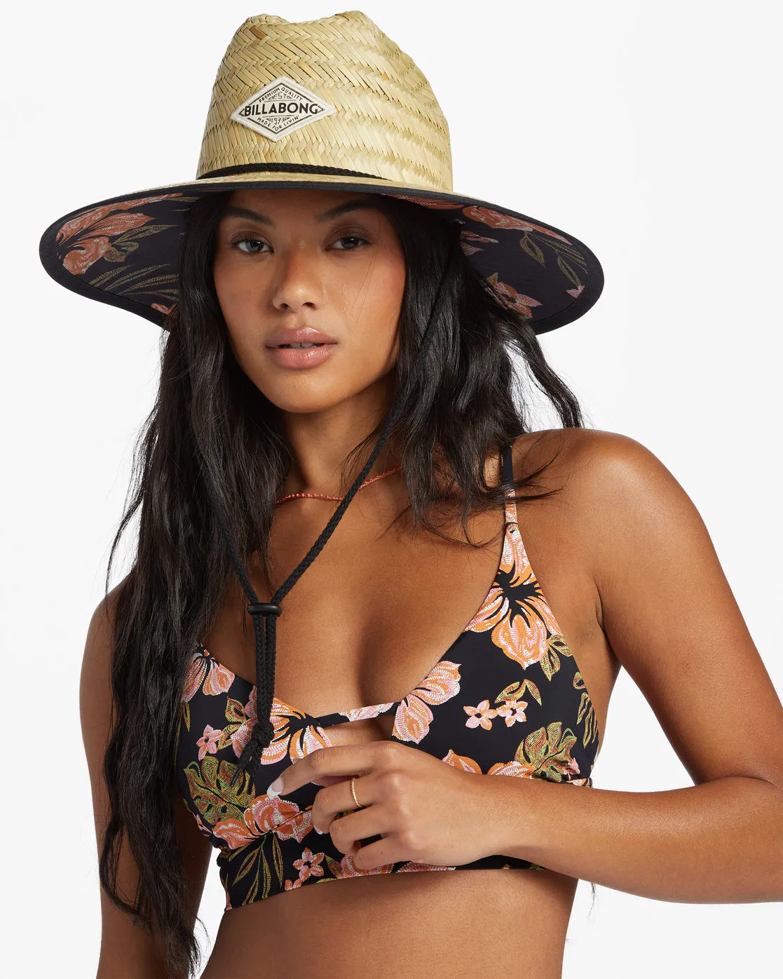 Tipton Straw Lifeguard Hat - Black Pebble 2 sold by Billabong