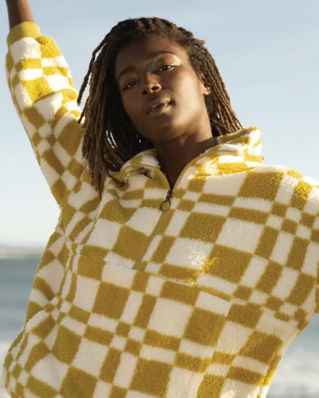 Time Off Half-Zip Fleece Pullover - Split Pea sold by Billabong