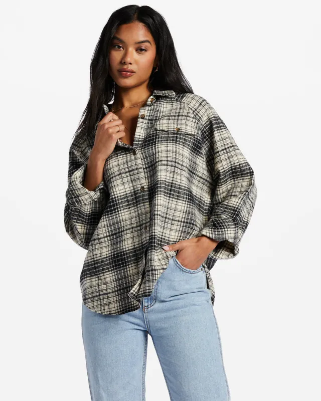 Best Time Long Sleeve Shirt - Antique White sold by Billabong