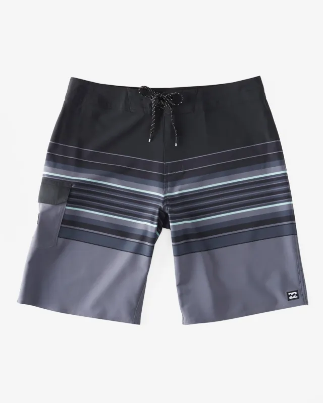 All Day Stripe Pro Performance 20" Boardshorts - Asphalt sold by Billabong