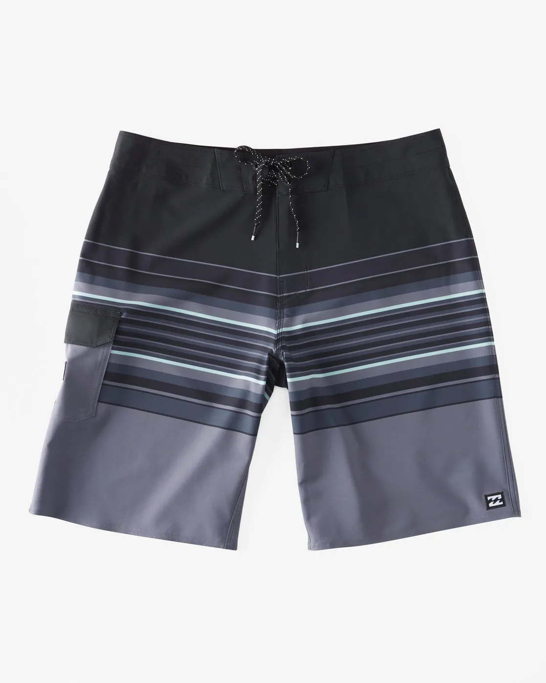 All Day Stripe Pro Performance 20" Boardshorts - Asphalt sold by Billabong