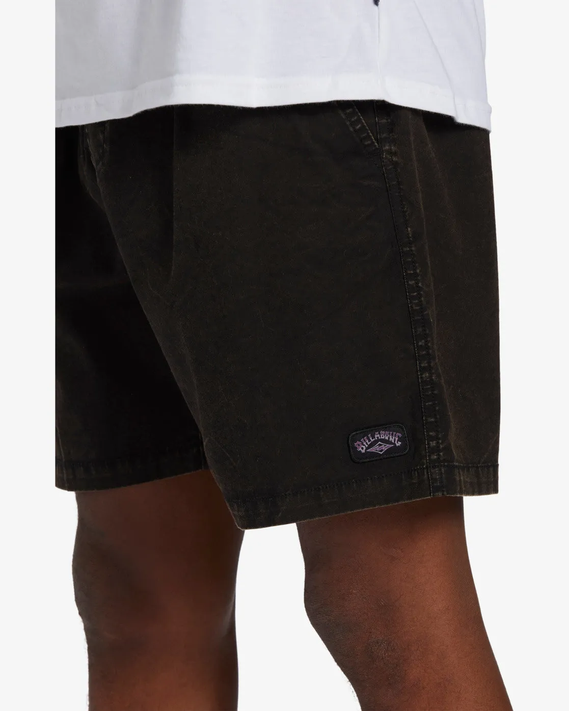 Mario Stretch 17" Elastic Waist Shorts - Black sold by Billabong product image thumbnail 4