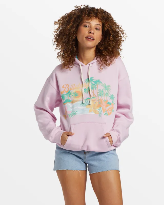 Lets Get Away Hoodie - Sweet Pink sold by Billabong