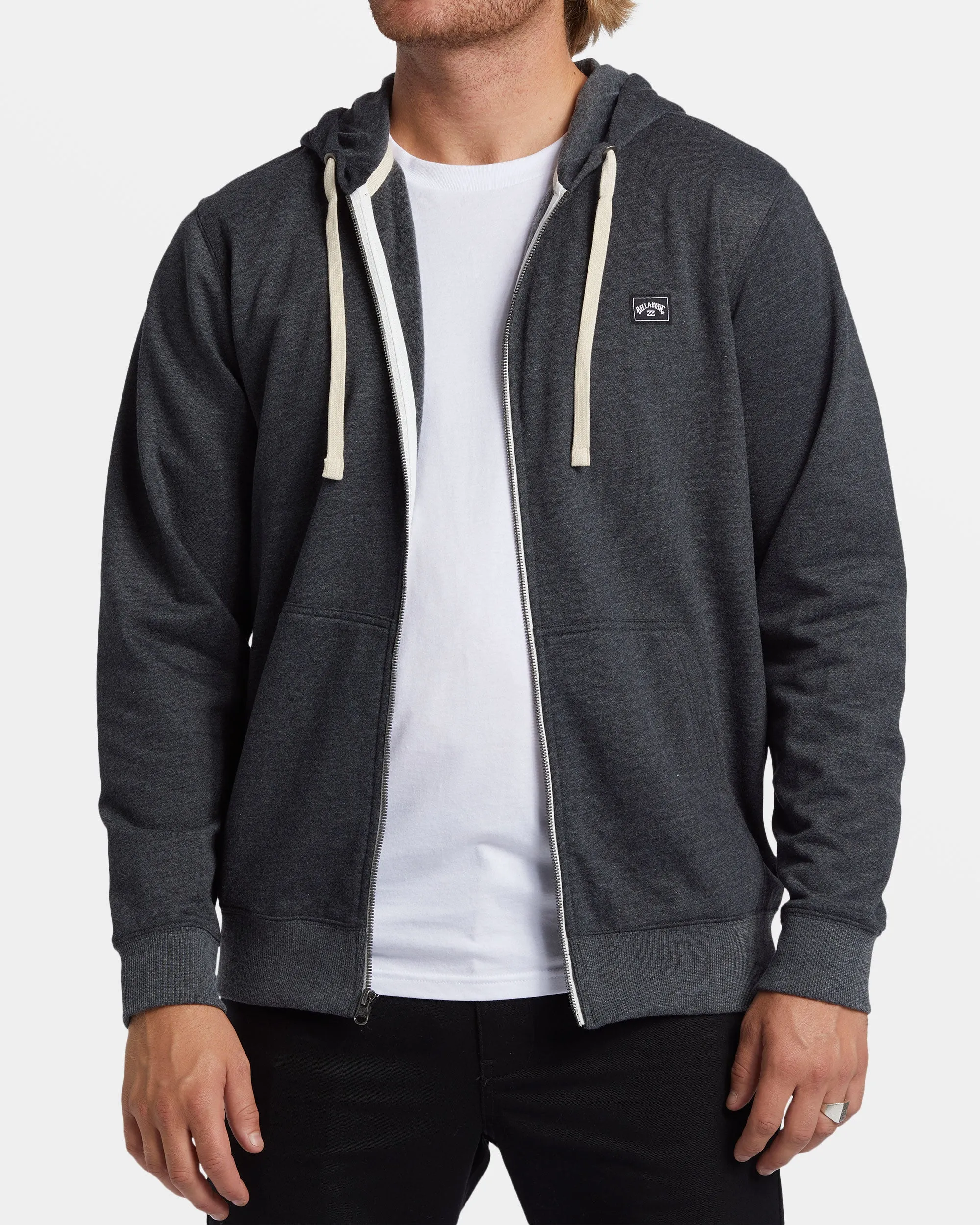 All Day Zip Hoodie - Black Heather sold by Billabong