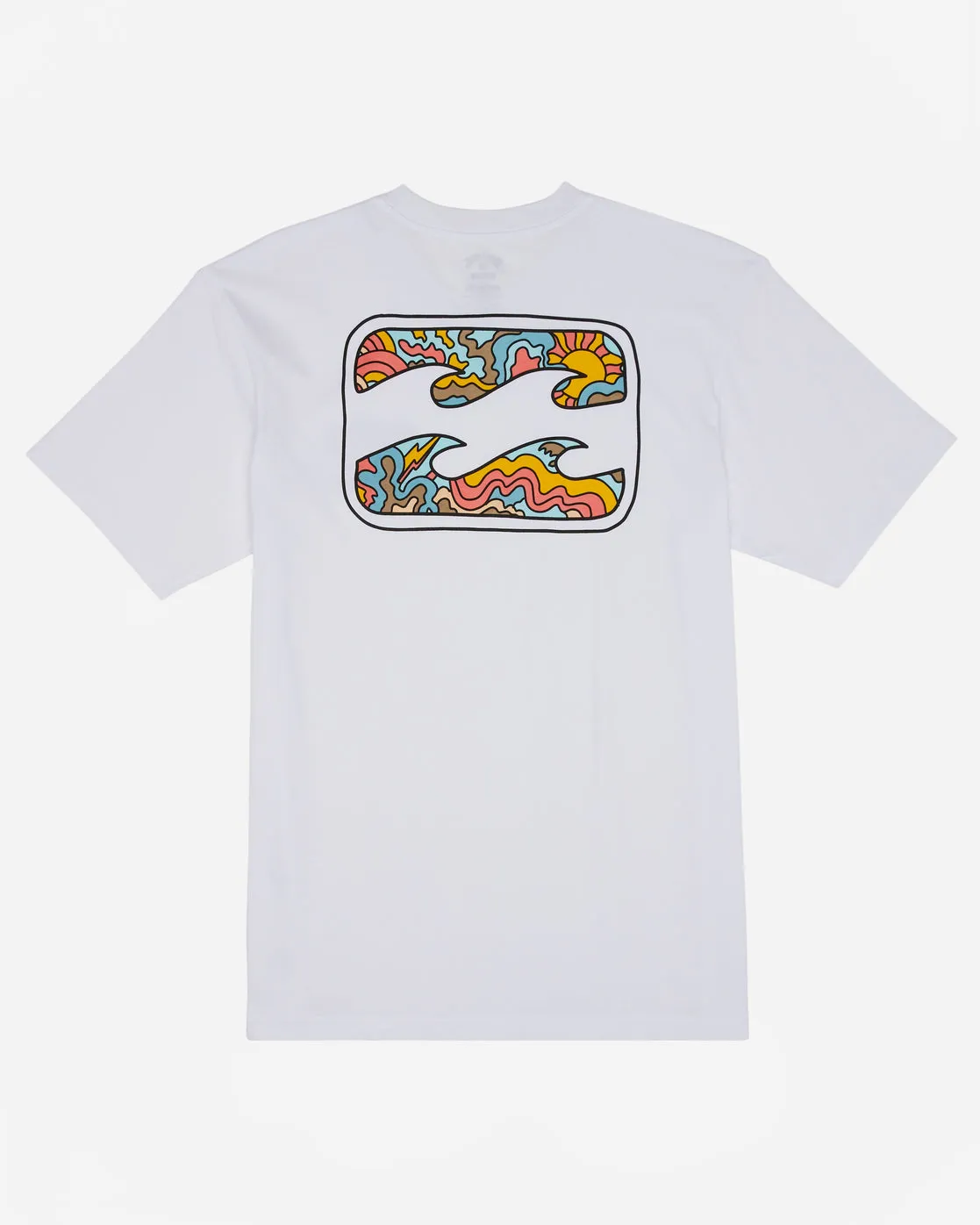 Boys Crayon Wave Short Sleeve T-Shirt - White sold by Billabong