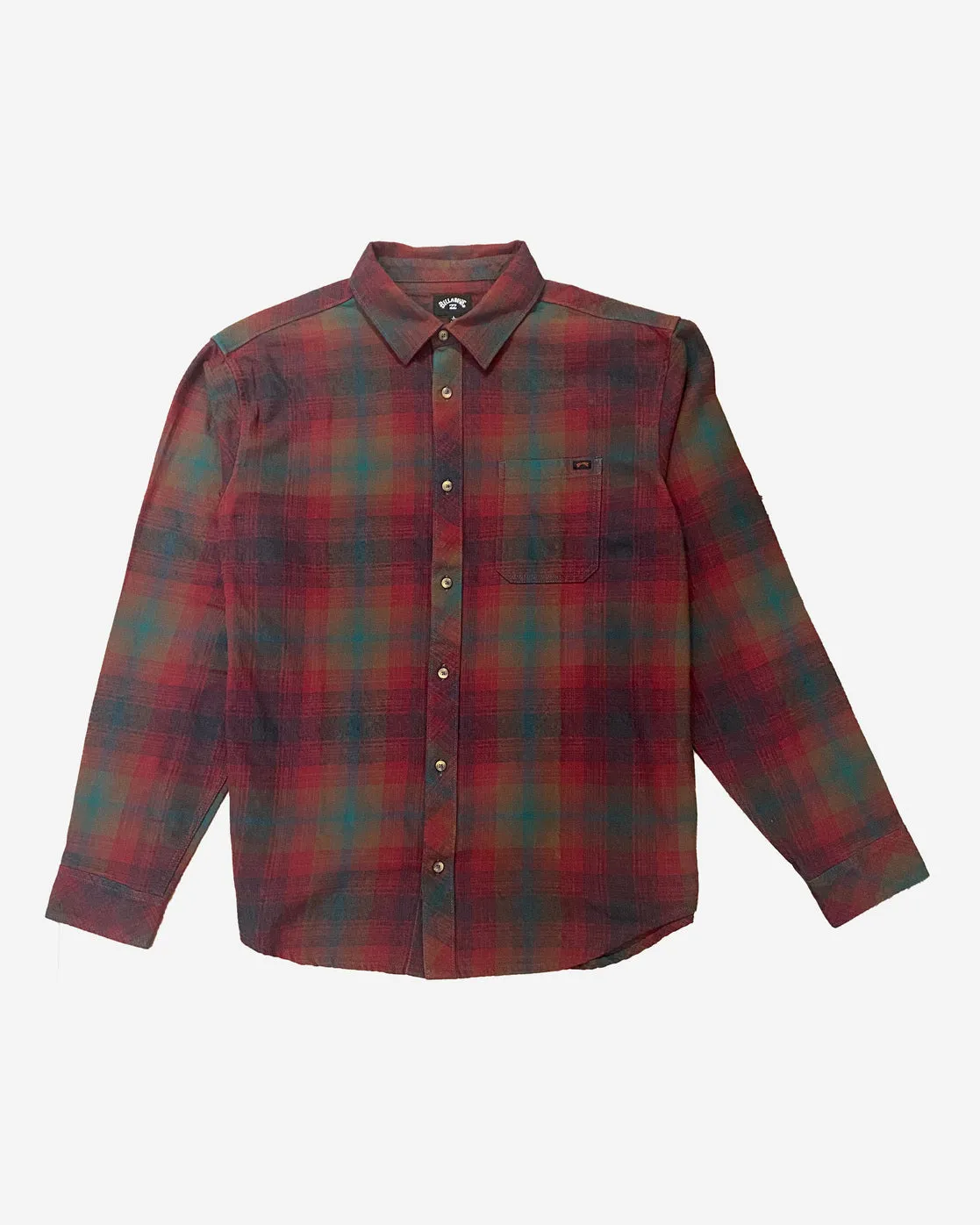 Coastline Flannel Long Sleeve Shirt - Brick sold by Billabong