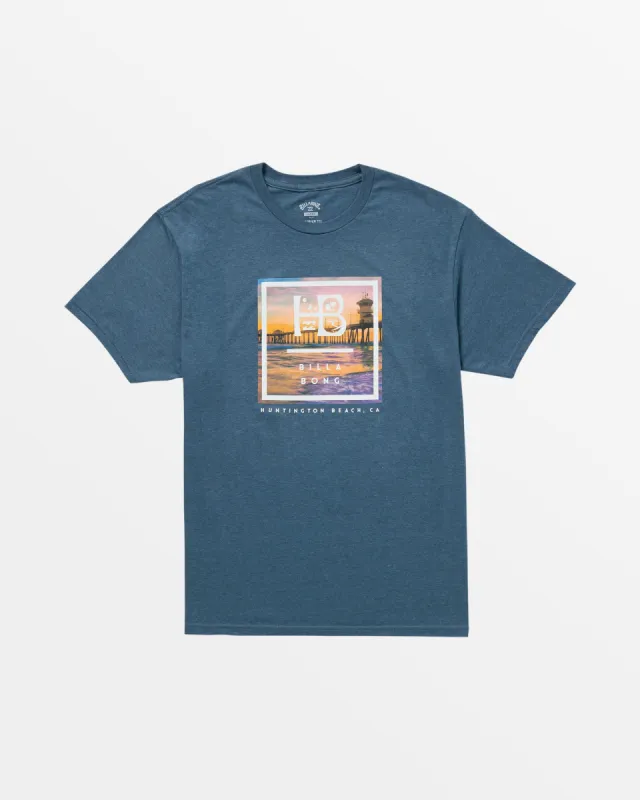 Quad T-Shirt - Indigo Heather sold by Billabong