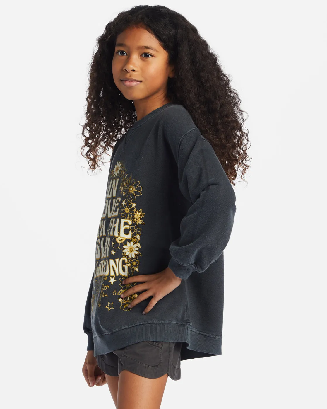 Girls Making Waves Crewneck Sweatshirt - Black Sands sold by Billabong product image thumbnail 2