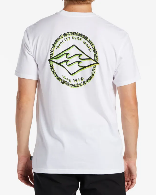 Rotor Diamond T-Shirt - White sold by Billabong