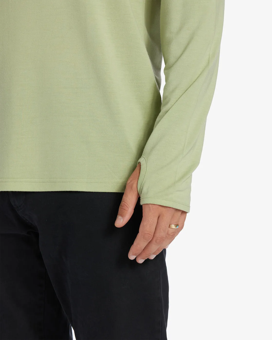 Eclipse Hooded Long Sleeve Surf T-Shirt - Light Sage sold by Billabong product image thumbnail 4
