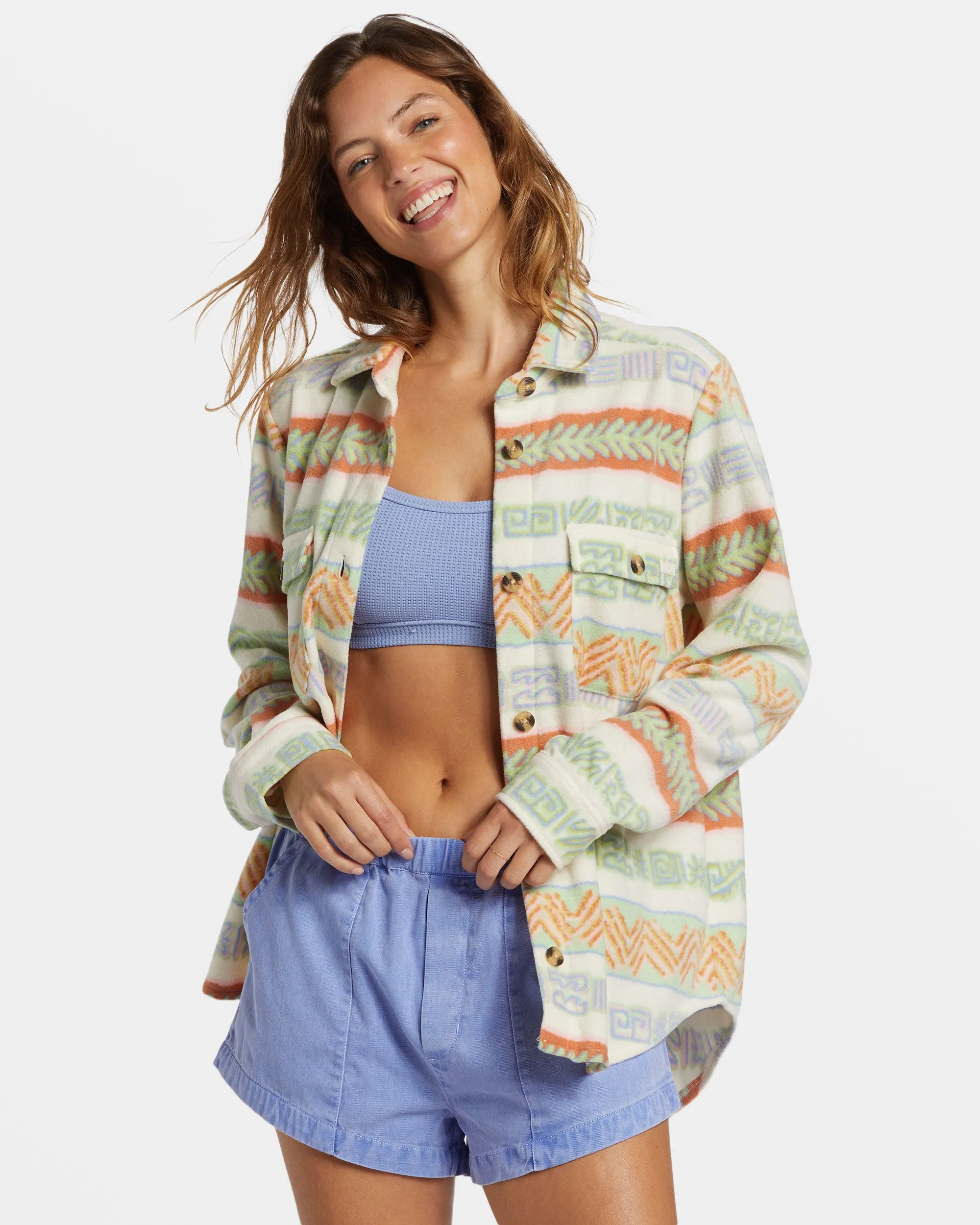 Forge Fleece Flannel Jacket - Multi sold by Billabong product image thumbnail 3