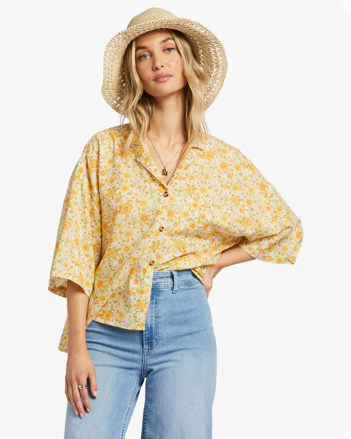 All Good Button-Down Top - Multi 1 sold by Billabong product image thumbnail 3