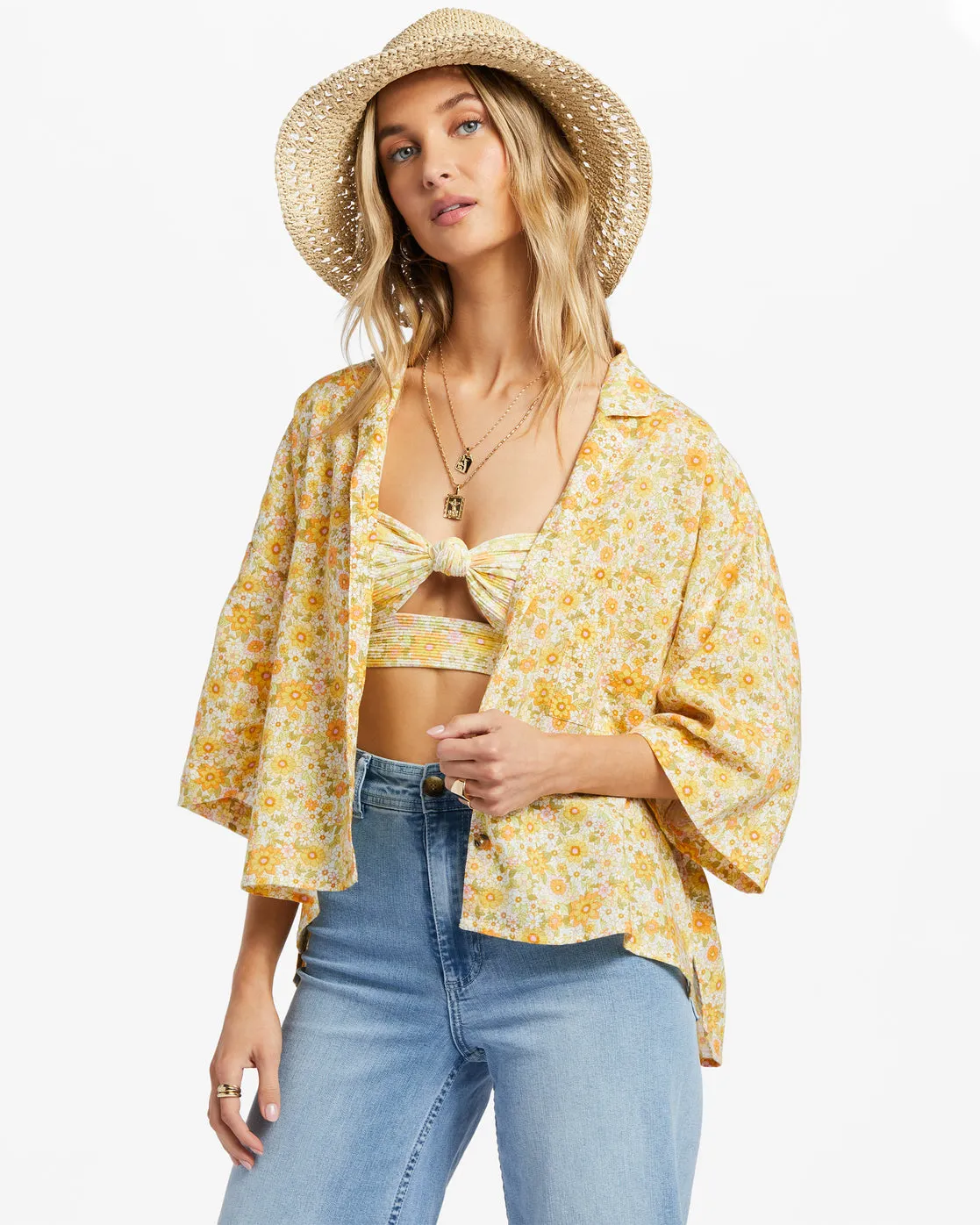 All Good Button-Down Top - Multi 1 sold by Billabong product image thumbnail 2