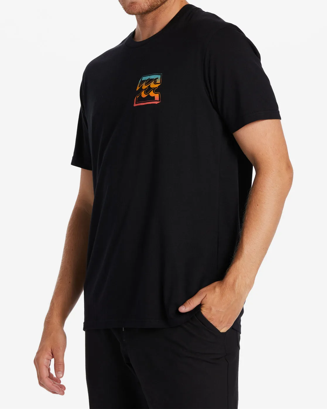 Crayon Wave T-Shirt - Black sold by Billabong product image thumbnail 3