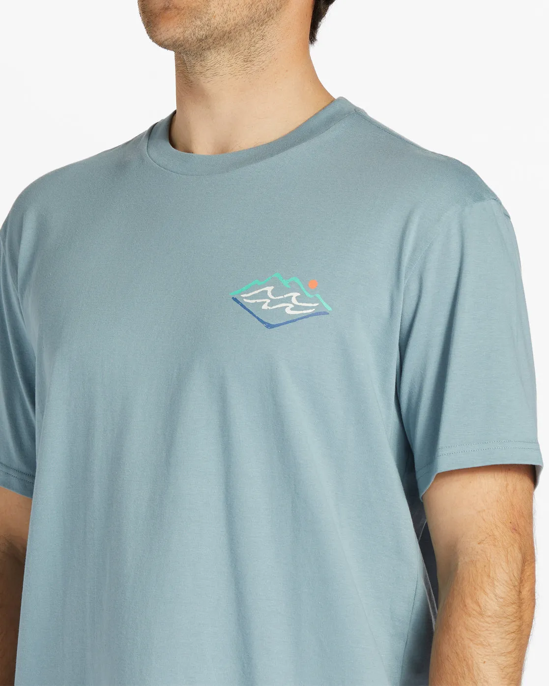 Summit T-Shirt - Washed Blue sold by Billabong product image thumbnail 4