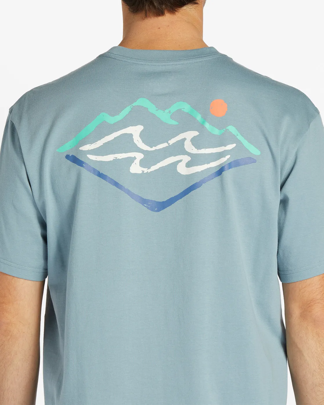Summit T-Shirt - Washed Blue sold by Billabong product image thumbnail 3