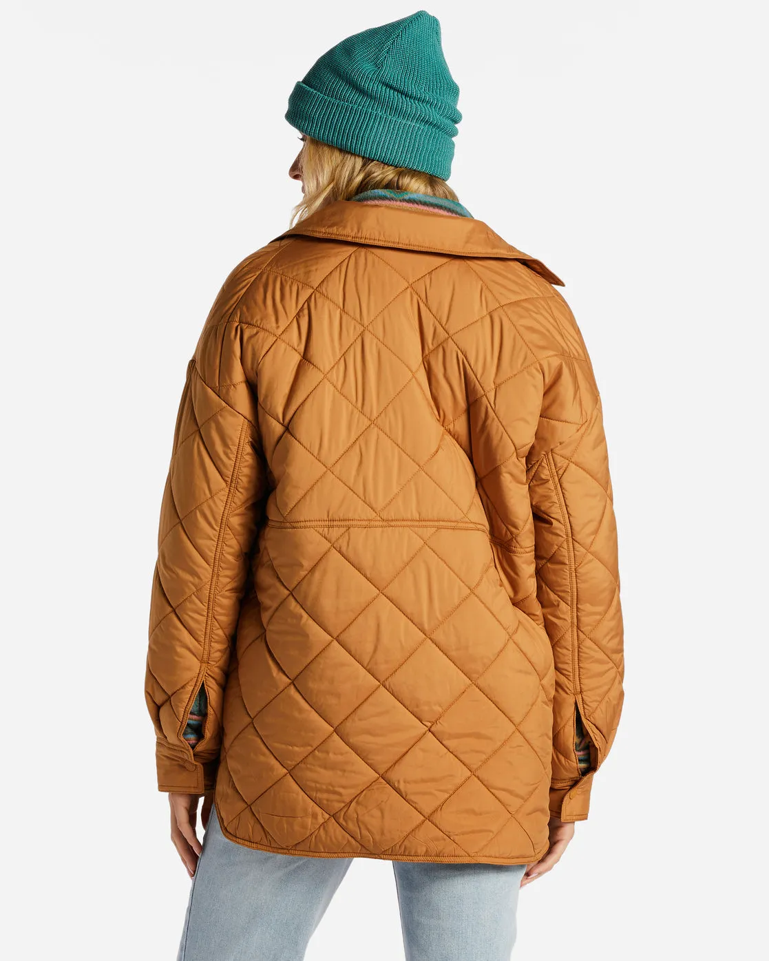 Transport Shacket Snap Front Overshirt - Caramel sold by Billabong product image thumbnail 4