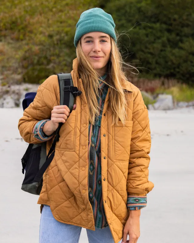 Transport Shacket Snap Front Overshirt - Caramel sold by Billabong