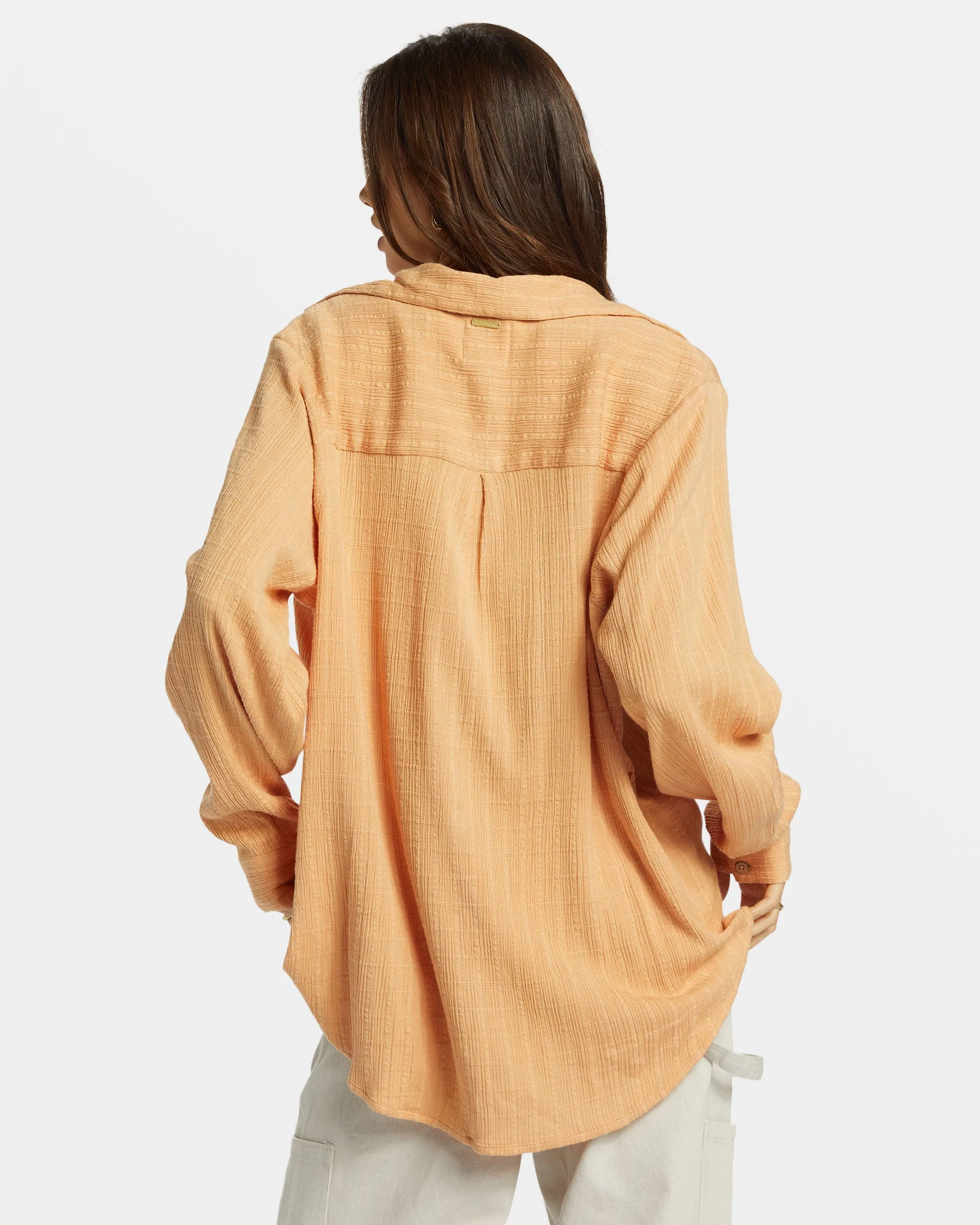 Swell Long Sleeve Shirt - Baked Clay sold by Billabong product image thumbnail 3