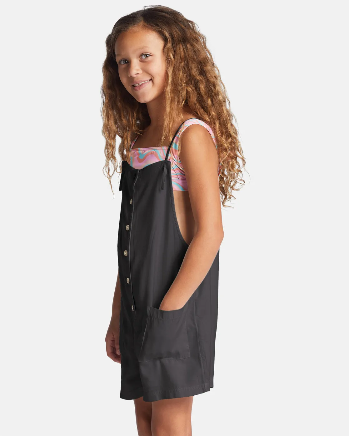 Girls Wave Watch Romper - Off Black sold by Billabong product image thumbnail 2
