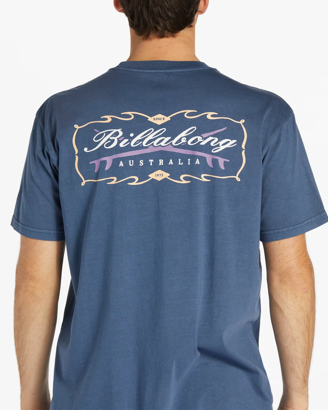 Crossboards Short Sleeve Wave Washed T-Shirt - Dark Blue sold by Billabong product image thumbnail 3