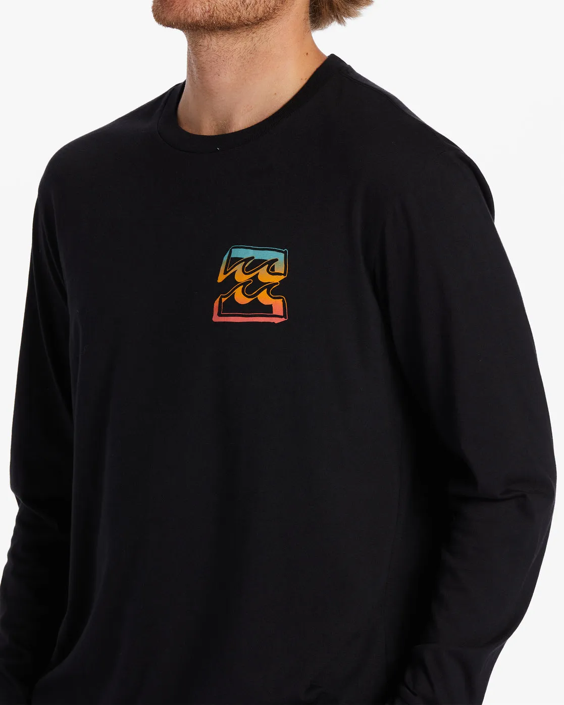 Crayon Wave Long Sleeve T-Shirt - Black sold by Billabong product image thumbnail 3