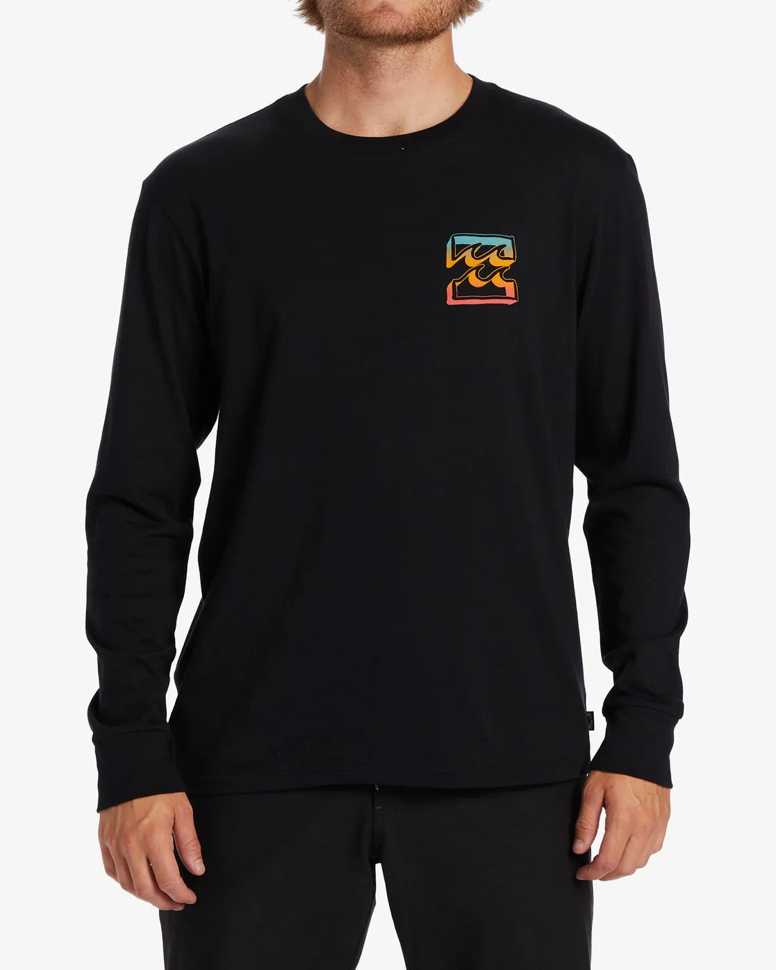Crayon Wave Long Sleeve T-Shirt - Black sold by Billabong product image thumbnail 2