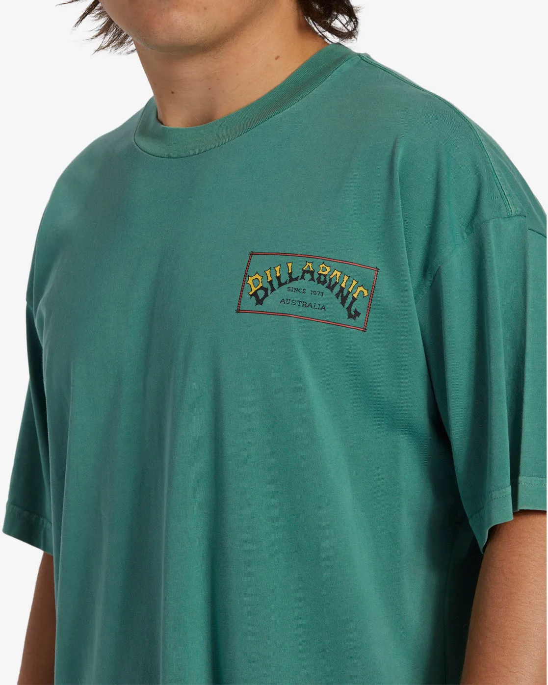 Arch Wave OG Short Sleeve Wave Washed T-Shirt - Billiard sold by Billabong product image thumbnail 3