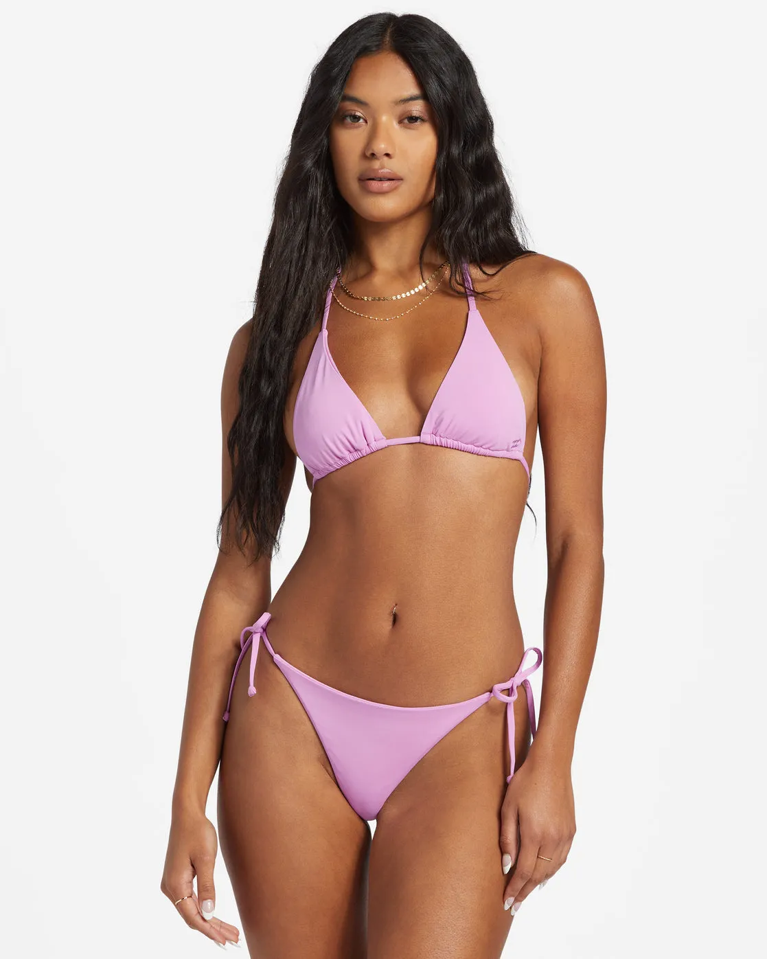 Sol Searcher Tie-Side Tanga Bikini Bottoms - Lush Lilac sold by Billabong product image thumbnail 3