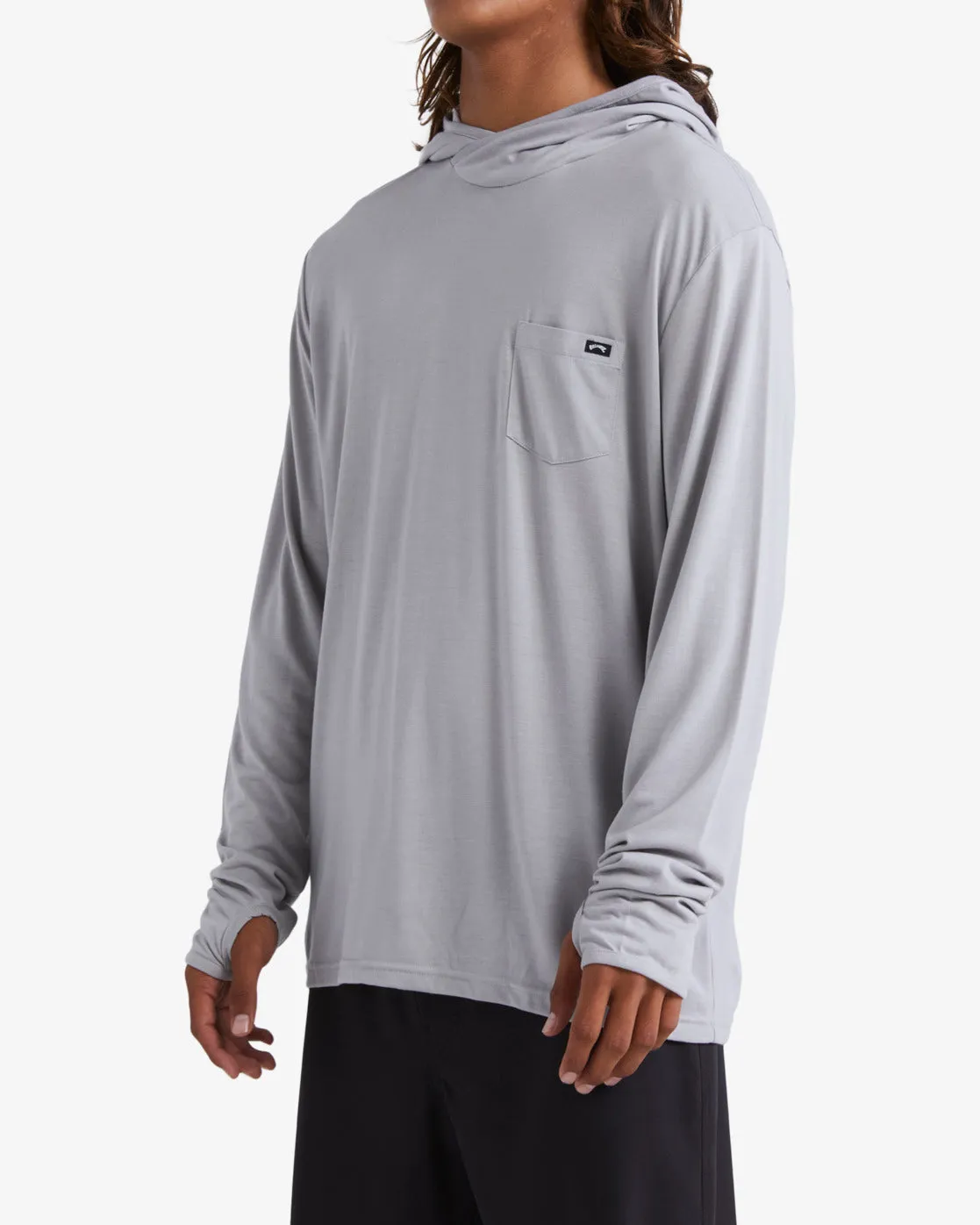 Eclipse Hooded Long Sleeve Surf T-Shirt - Alloy sold by Billabong product image thumbnail 4