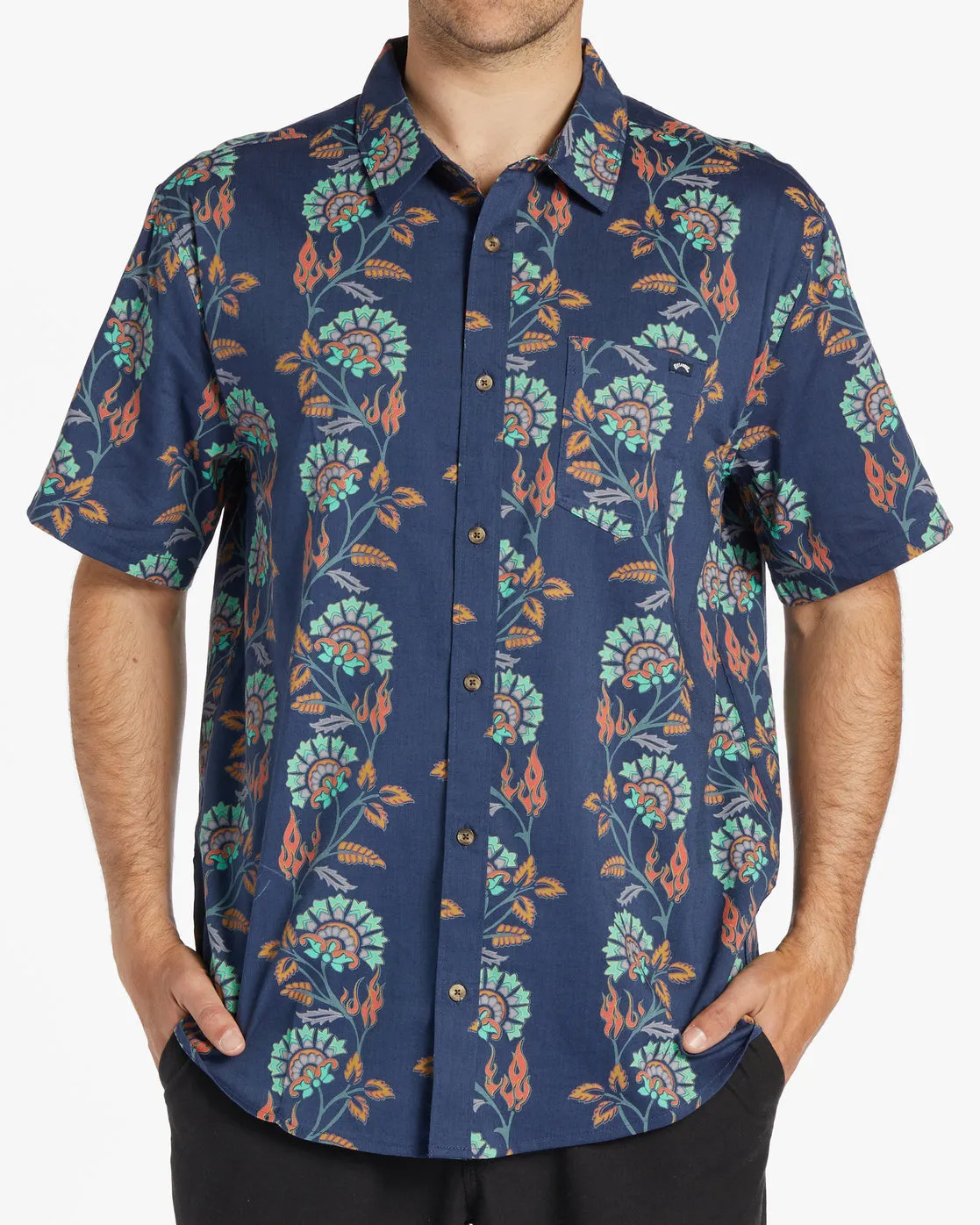Sundays Short Sleeve Shirt - Dark Blue sold by Billabong product image thumbnail 2