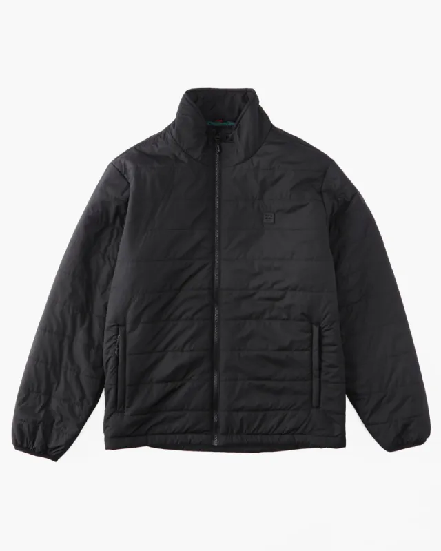 Prism Mock Quilted Jacket - Black sold by Billabong